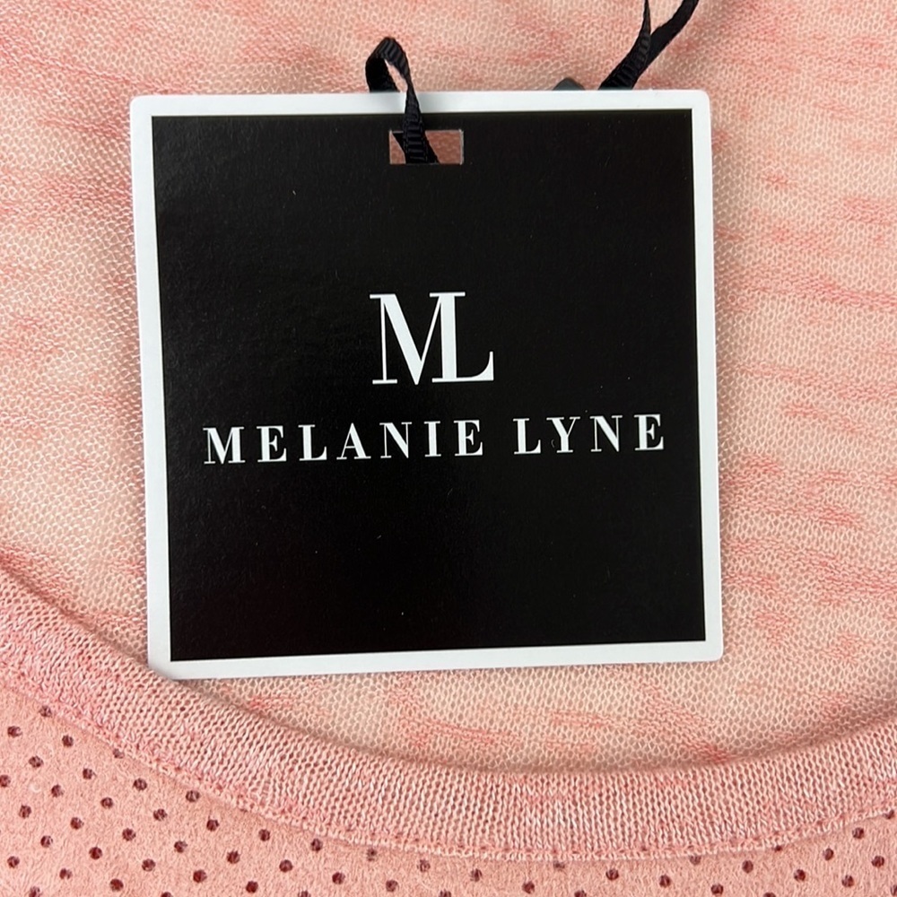 Melanie Lyne  Peach Brushed Suede Sleeveless Tank Top - Picture 2 of 9